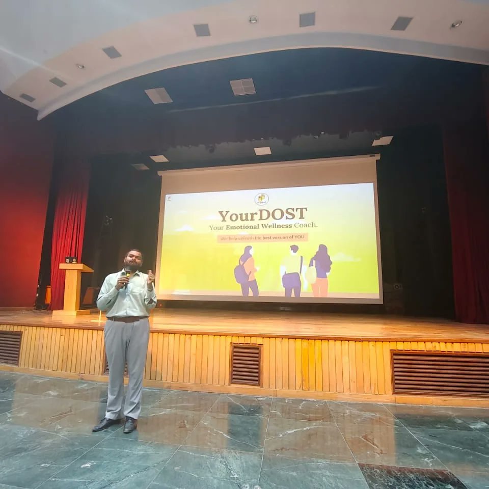 unescorcb's tweet photo. We offer free counselling service through #YourDost platform to ensure the emotional well being of students and staff. The newly joined students were acquainted with the platform today by YourDost's Mr. Kamalalochan Patra.
#MentalHealthMatters https://t.co/Lmq2Dqsyc8