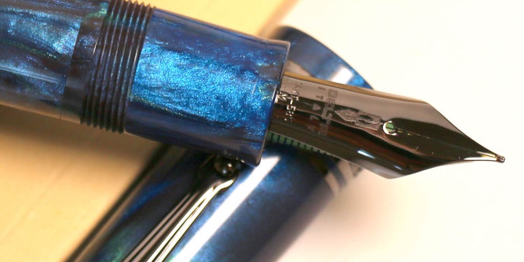 PenChalet's tweet photo. Ken's Staff Pick: "The Delta DV Original OS LE Riviera Blue #FountainPen is a rare gem. The expansive #8 18k gold nib is the perfect final touch complementing the unique Brooks resin." https://t.co/j0jar3XpSt #KensPick #DeltaPens #FountainPen #Luxury #Writing #PenChalet #Pens https://t.co/b1t68khxlz