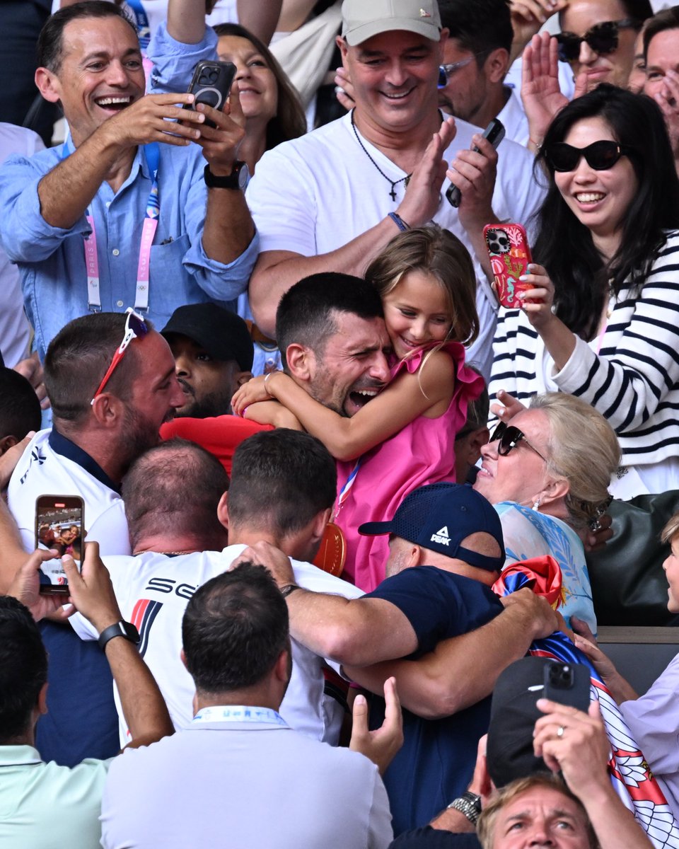 Esta foto de Djokovic con su hija es bellísima ❤️