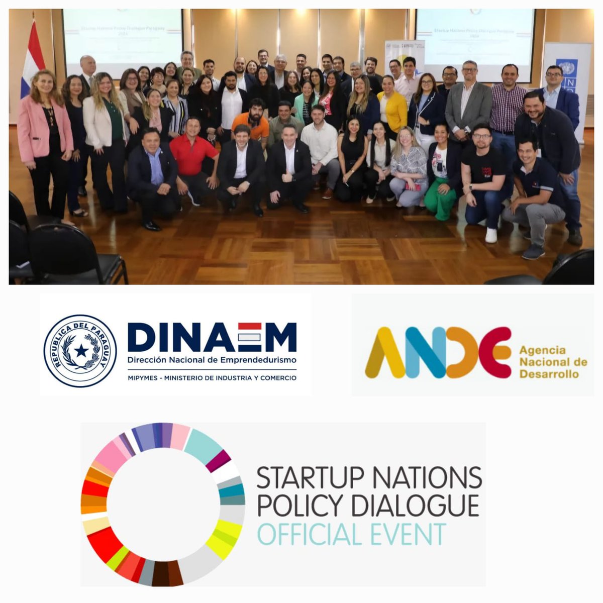 🌟 ¡Conversaciones emocionantes en el #StartupNationsPolicyDialogue en Paraguay! Líderes de la industria, emprendedores y responsables políticos se unieron para explorar iniciativas públicas que apoyan a startups y MiPymes. ¡Vamos a fortalecer el ecosistema emprendedor! 💡🚀