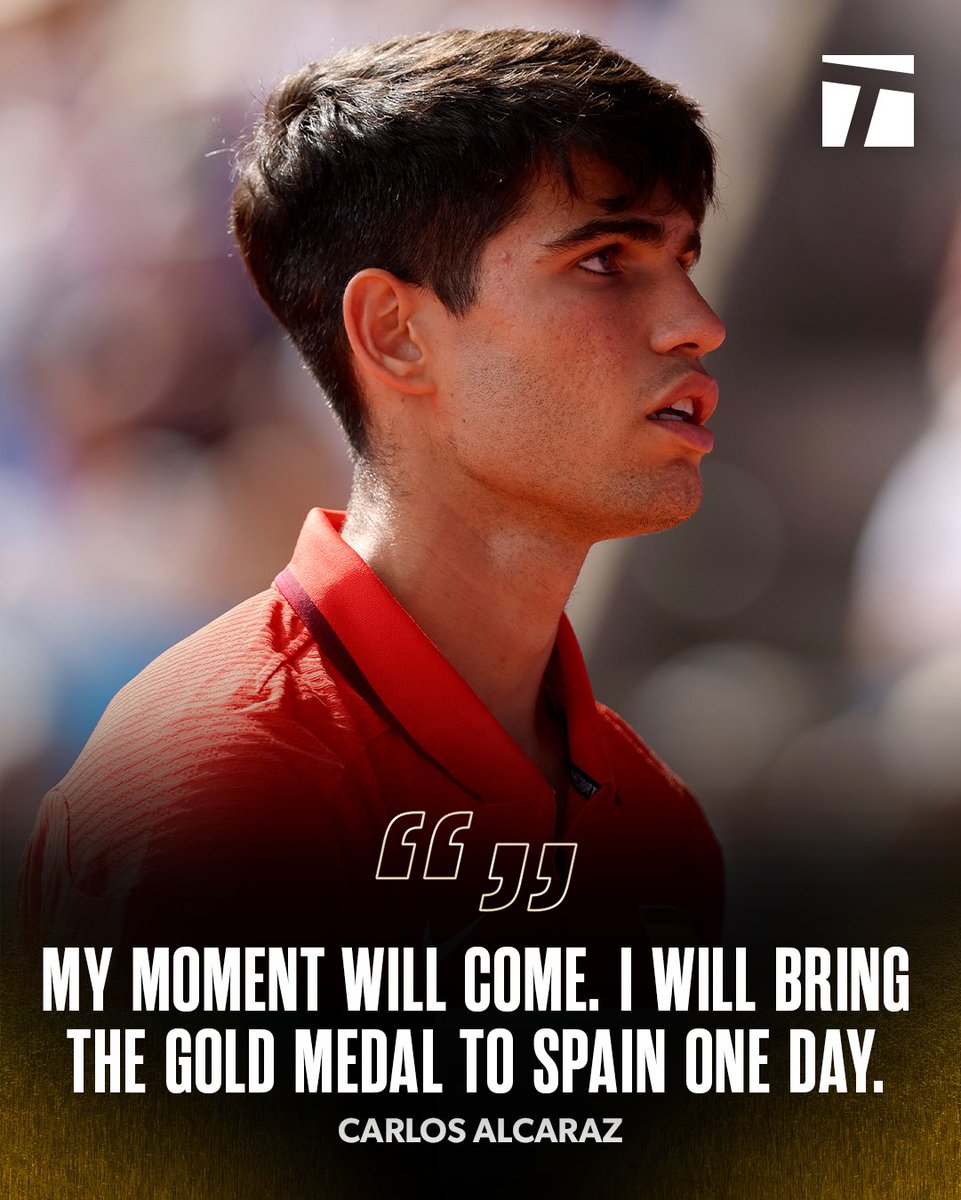Resilient even in defeat 💪 

#Paris2024 | #Tennis | <a href="/carlosalcaraz/">Carlos Alcaraz</a>