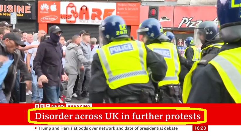 This was five minute ago on the BBC news. Can we stop with this 'across the UK' crap?