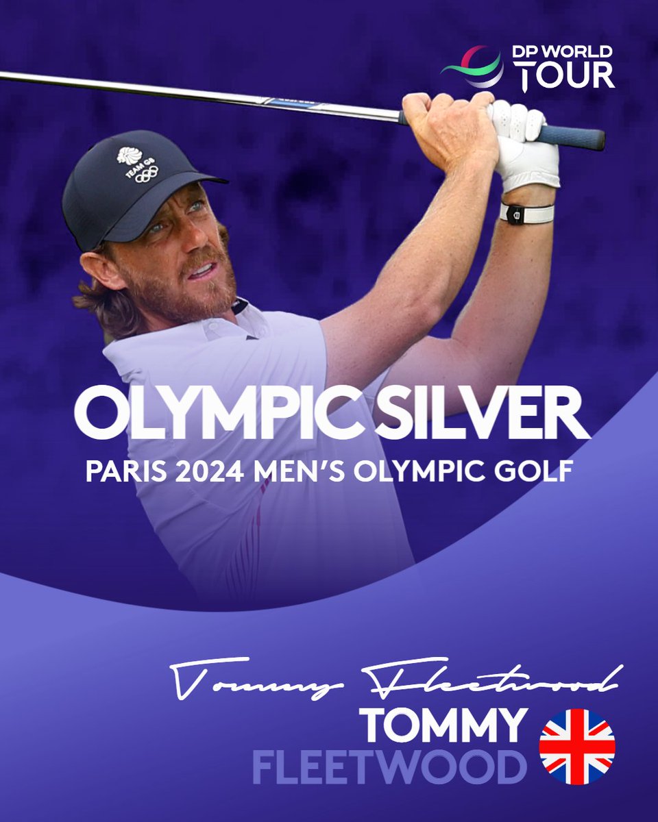 Tommy Fleetwood wins Olympic Silver! 🥈🇬🇧

#Paris2024 | #OlympicGolf
