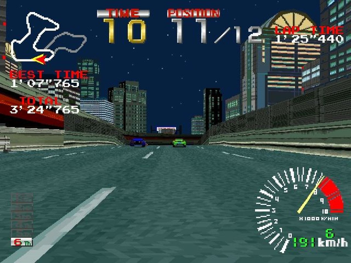 Title: Ridge Racer
Platform: PlayStation
Publisher: Namco 
Year: 1994