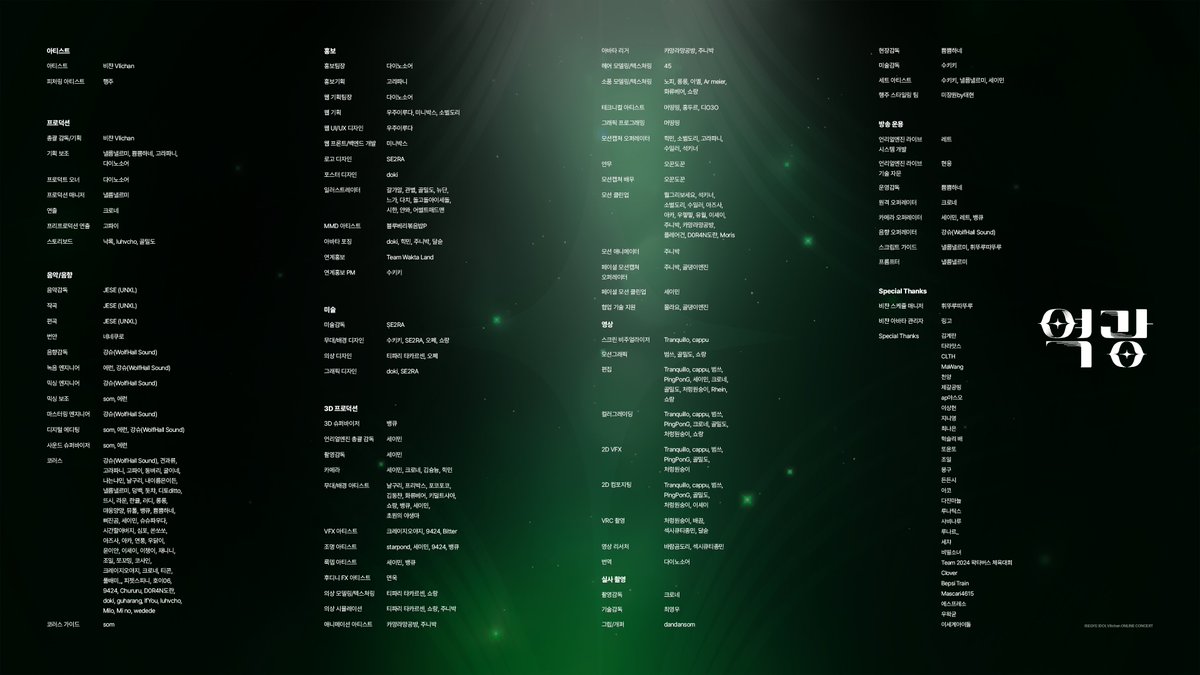 tpary5563's tweet photo. 안녕하세요. 이번 비챤님 콘서트 '역광'에서 의상 디자인 &amp; 모델링과 의상 시뮬레이션 작업했습니다.
비챤님과 작업자 분들 너무 고생 많으셨습니다! https://t.co/5GqOg24KOJ