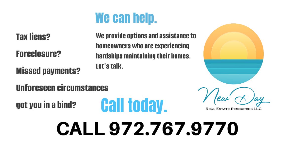 SilverRaeFox's tweet photo. FRIENDS, if you or someone you know needs help, call New Day Real Estate Resources to discuss possible solutions. https://t.co/JMQTkF69UE