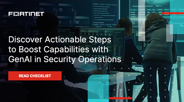 Fortinet's tweet photo. Integrating #GenAI into your security infrastructure enhances efficiency and maximizes ROI—without any hefty new investments.

👉 Get tips on leveraging generative #AI for more effective threat responses. https://t.co/WrrFwha2Ky https://t.co/IwXFU4w5OD