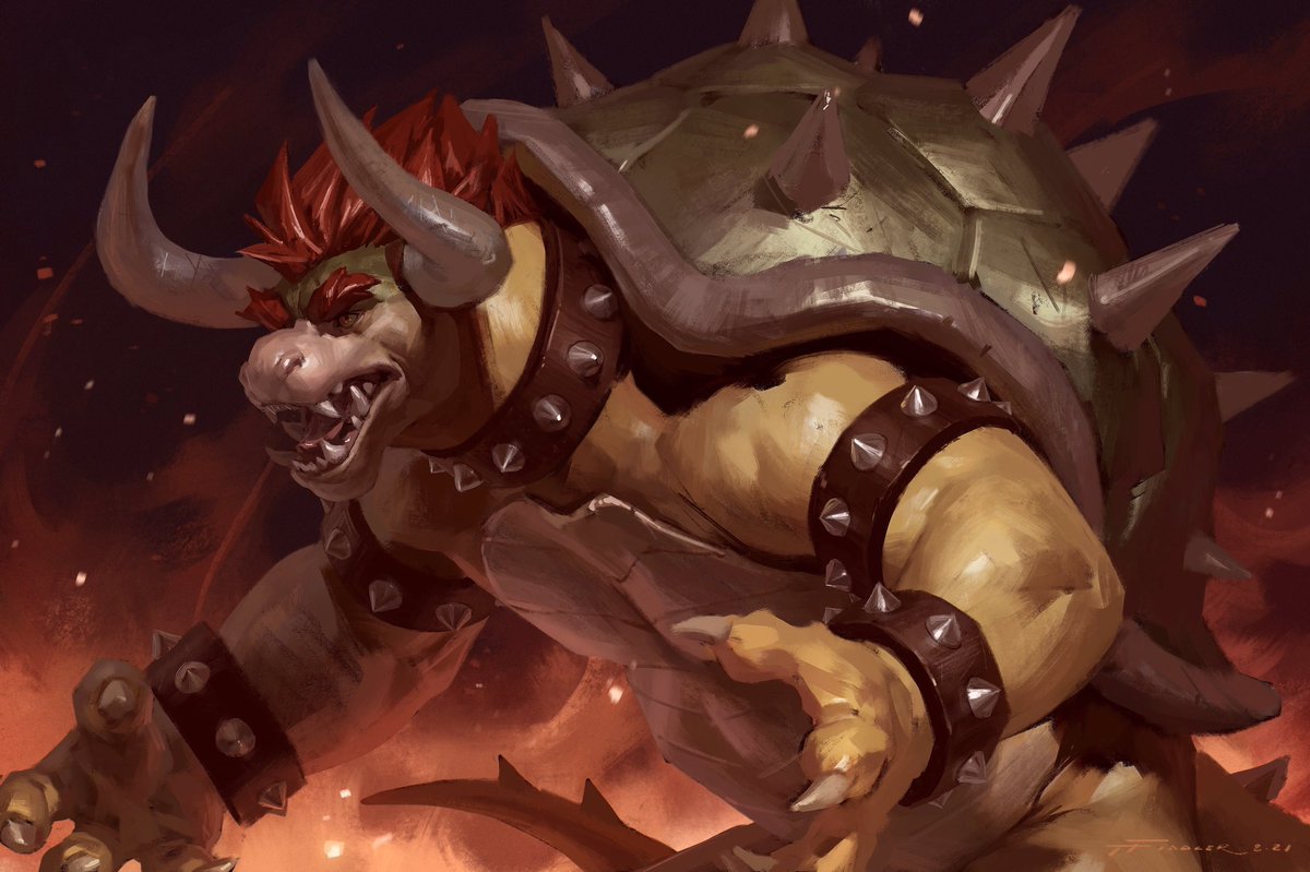 TFiddlerArt's tweet photo. Happy Bowser day 😌 https://t.co/BddzWnD2ww