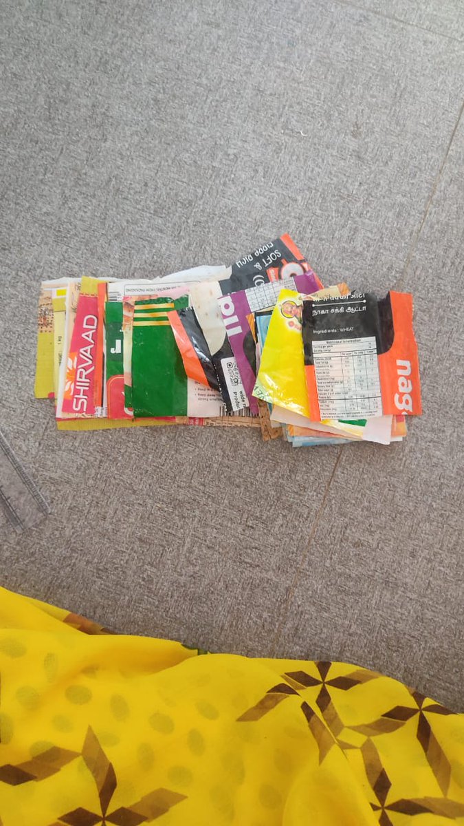 So few #plastic covers get recycled and end up in local waterbodies and the sea around #Kameswaram. What do we do with them to give them a second life? 

Step 1: Cut open and stitch the covers into similar sizes

For the next step stay tuned to our #upcycling miniseries