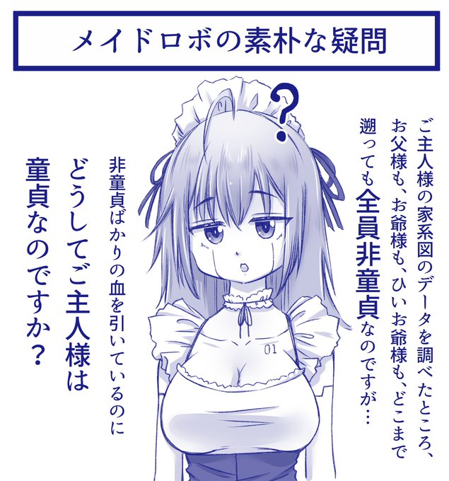 ご主人様に禁断の質問をしてしまったメイドロボ 