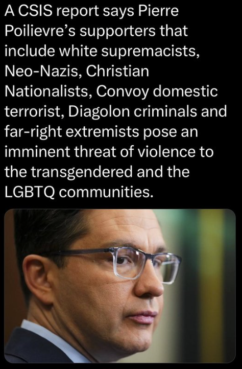 #WomenAgainstPoilievre 
#StopTheHate 
Because of Poilievre, people feel free to hate and rage. They feel it is normal.