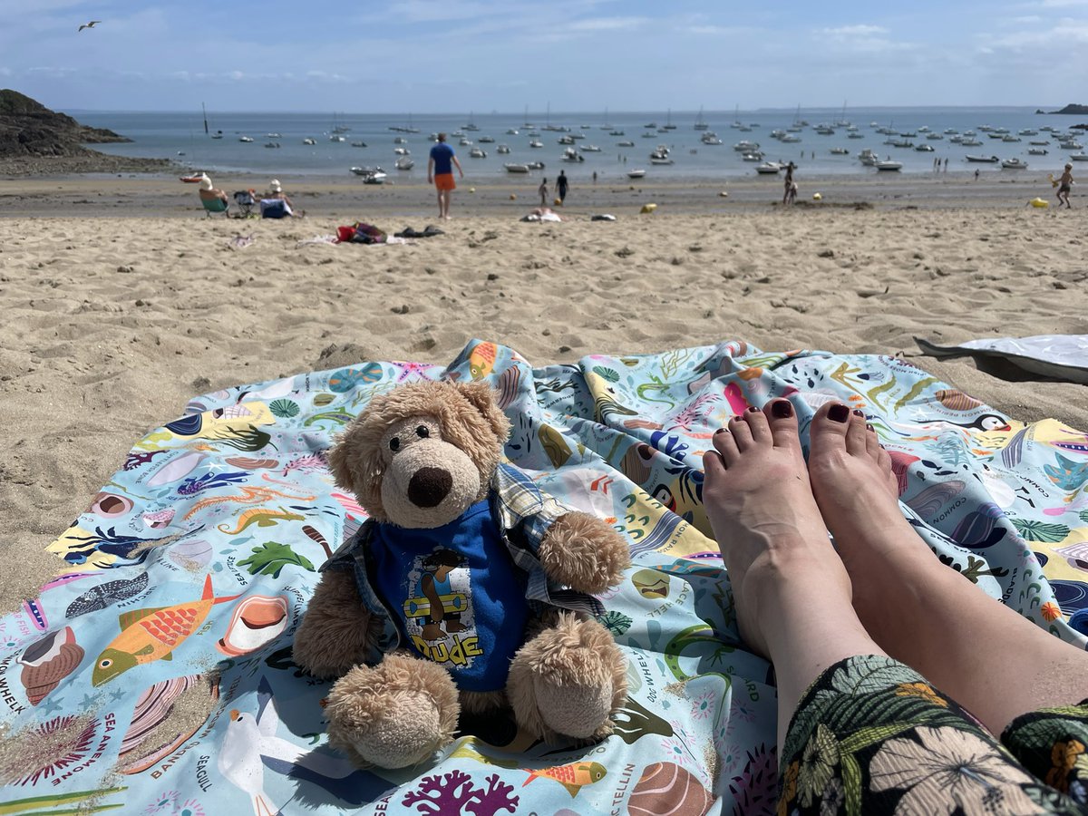 AltheBear3's tweet photo. There are lots of oysters at Cancale! I’m not a fan of oysters but all those empty shells show that lots of people are! ❤️ Cancale though. Then spent the afternoon relaxing on the beach. Look at our lovely blanket 😃. #cancale #oysters #beach @Rubbastuff #pacmat @cancaletourisme https://t.co/1Vv4Man85D