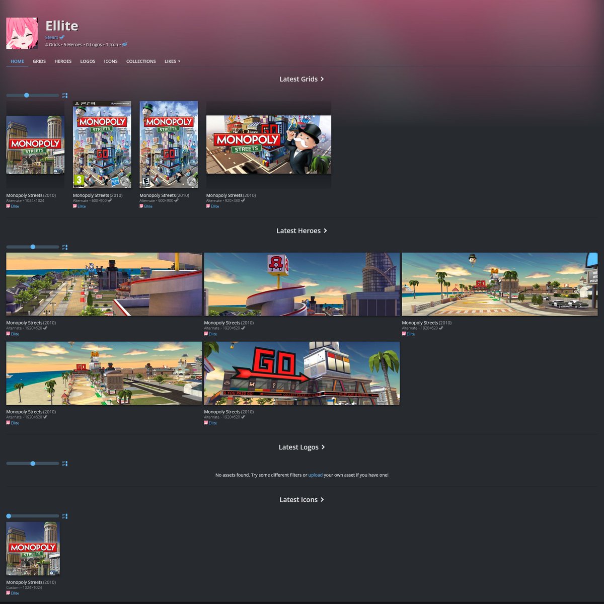 ellitedev's tweet image. &quot;oh ellie what did you do today?&quot;
i contributed to the Monopoly Streets steamgriddb :3