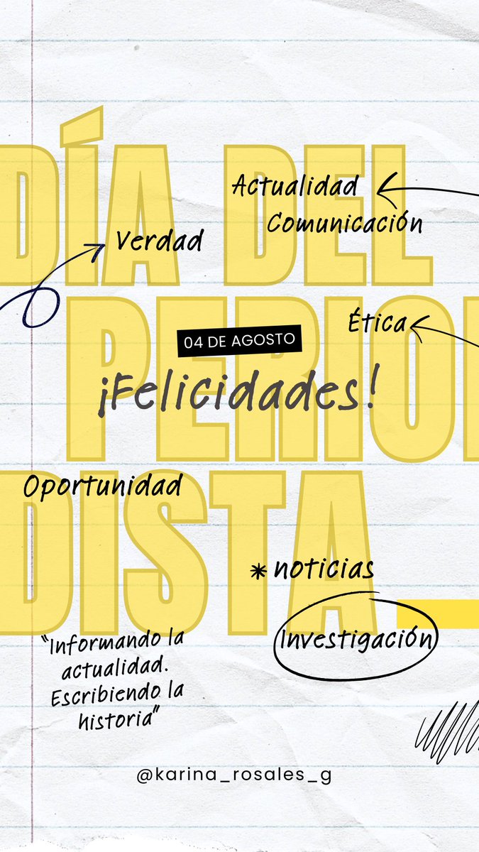 Día del Periodista y el  Comunicador y de la Libertad de Prensa.