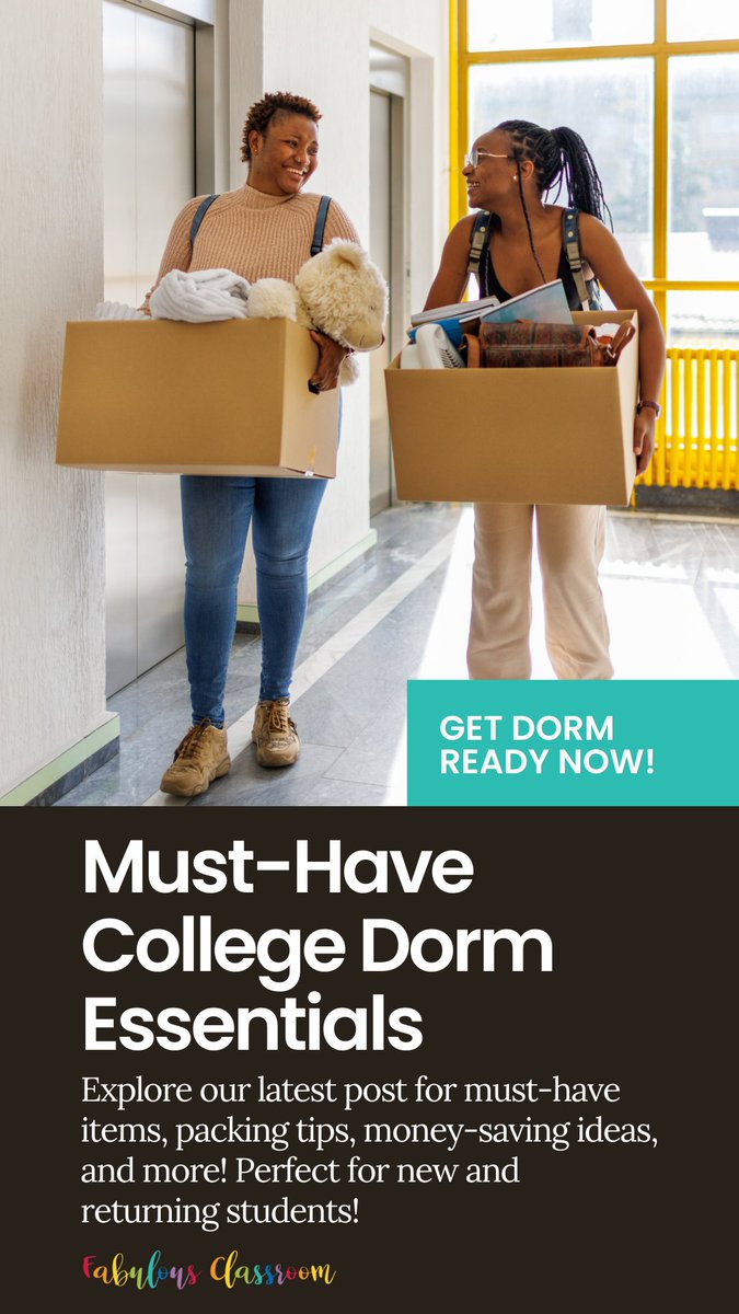 Hey, check out this awesome post: via@fabclassroom fabulousclassroom.com/must-have-coll… #collegestudents #dormroom #BackToSchool2024