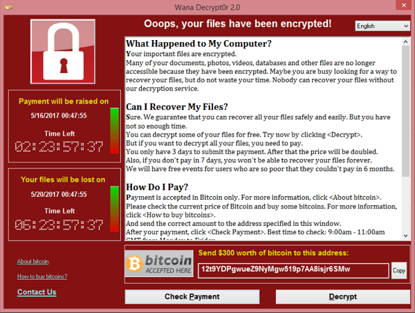 StuartTufft's tweet photo. Imagine the ROI of a WannaCry ransomware with BTC price today https://t.co/fJS4M7jqpq