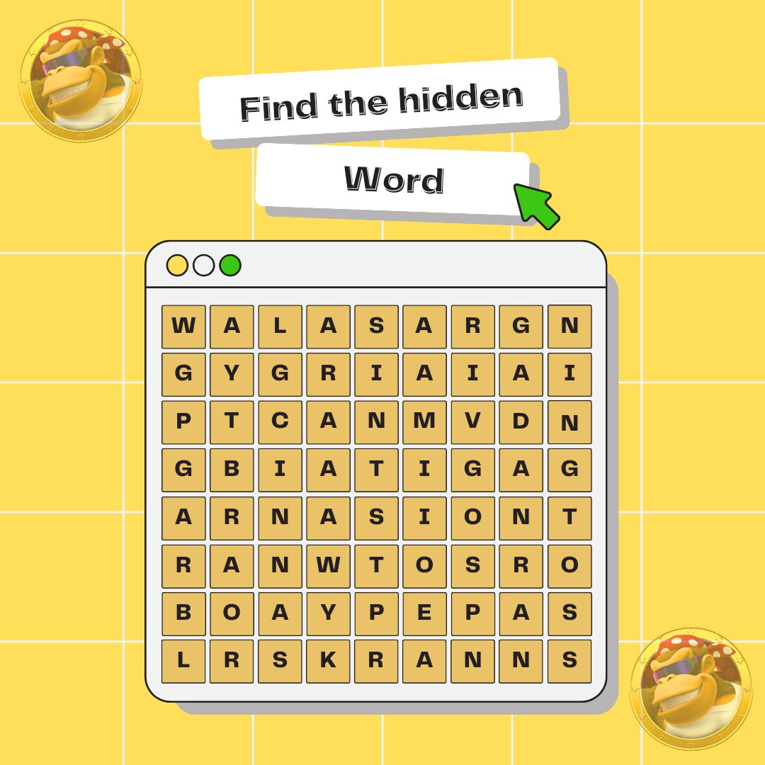 #Psalms Bulletin x Ape.py

Find the Hidden Word Challenge ✊ 🕹️

1 Winner of $10 🏆  
( 24 Hours )

✅ How to Win? 

1. Follow @APE_PY and @P_bulletin in X!

2. RT this post!

3. Find, Mark and Post the hidden word

4. Share your Bep20 wallet address

#Ape.py 🚀