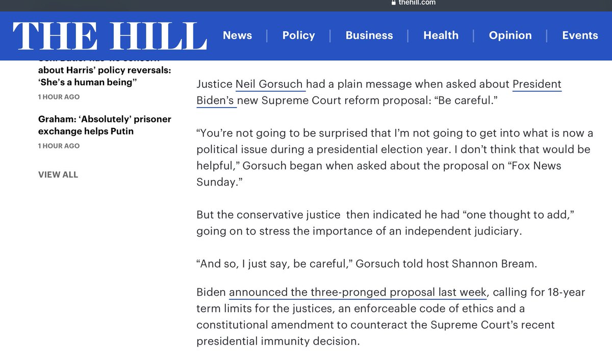 Jim Stewartson, Antifascist ๐จ๐ฆ๐บ๐ฆ๐ดโโ ๏ธ๐บ๐ธ (@jimstewartson) on Twitter photo Neil Gorsuch is a fraud who lied in his confirmation hearing and was only installed after Mitch McConnell *changed the number of Justices on SCOTUS from 9 to 8*.
If <a href="/POTUS/">President Donald J. Trump</a> allows them back in the building, they WILL overthrow the election. LOCK THE DOORS until next Congress. Neil Gorsuch is a fraud who lied in his confirmation hearing and was only installed after Mitch McConnell *changed the number of Justices on SCOTUS from 9 to 8*.
If <a href="/POTUS/">President Donald J. Trump</a> allows them back in the building, they WILL overthrow the election. LOCK THE DOORS until next Congress.