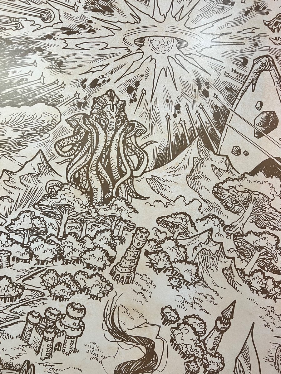 amber ⚔️ (@rocketorca) on Twitter photo We pulled off a map heist and now <a href="/CloudCurioGames/">Cloud Curio</a>’ physical store front will have a huge map Kyle drew for MCDM 🤪 We pulled off a map heist and now <a href="/CloudCurioGames/">Cloud Curio</a>’ physical store front will have a huge map Kyle drew for MCDM 🤪