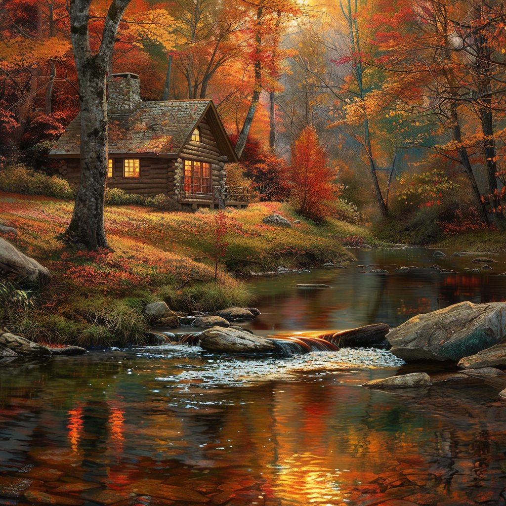 MindCanvasCo's tweet photo. Escape No.65 https://t.co/Ff1Y9ezQU1
#AI #AIart #AIArtworks #aiphotograpy #AIグラビア #digitalart #generativeart #aiartcommunity #relax #Escape #autumn #forest #cabin #woods #midjourney #midjourneyV6 #midjourneyart #mindcanvas https://t.co/Tcx0JEqLha
