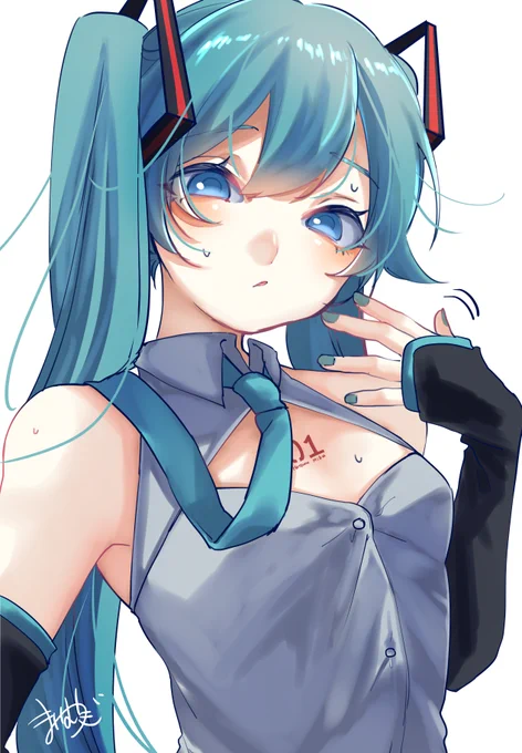 あつすぎる毎日…#初音ミク 