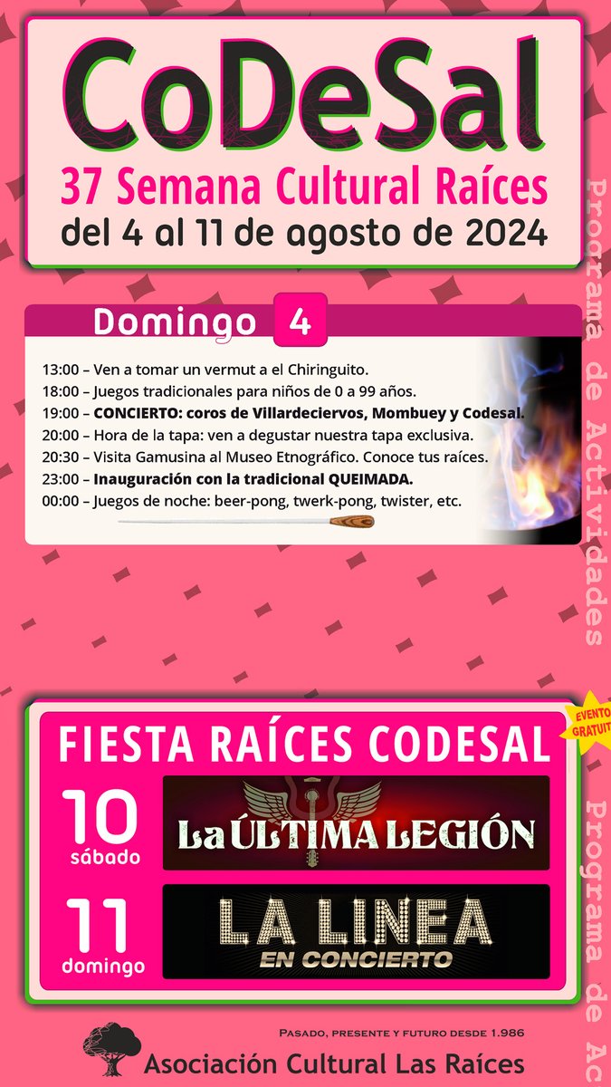 codesal's tweet photo. CODESAL 📷RAÍCES 2024📷
¡¡ Comenzamos la Semana Cultural !! 📷
#codesalraices2024 #museoetnografico #cultura #SemanaCultural #Sanabria #Carballeda #Aliste #Zamora #fiestas2024 #Verano2024 https://t.co/1K6e9FjJnx