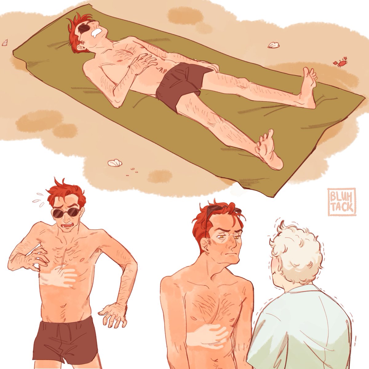 Bluhtack's tweet photo. hot girl summer🏖️
#GoodOmens https://t.co/3zf8memYjl