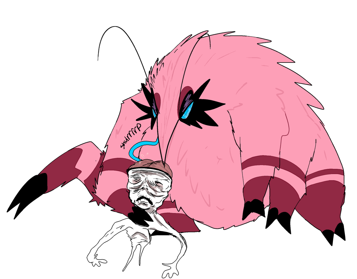 Funny art trade with <a href="/skledimon/">Skledimon (I lOVE GANIMES)</a>