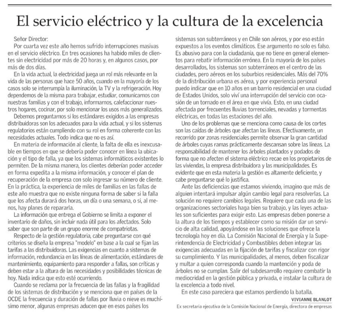 earriagada's tweet photo. Se las mandó Vivianne Blanlot. Otra vez se confirma que el problema no son las redes sino las mentiras y medias verdades que llegan desde las fuentes interesadas. https://t.co/rTVRJeNSUR