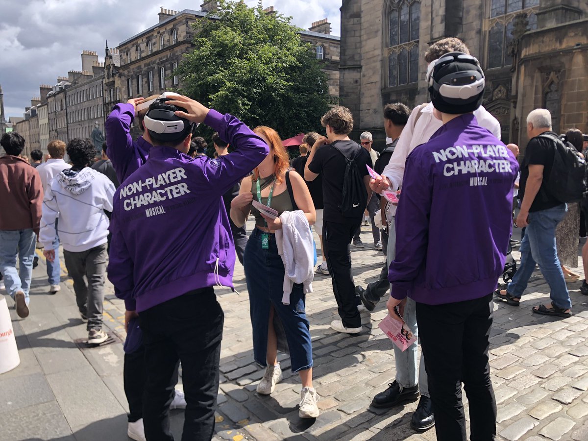 pcmcreative's tweet photo. Last few days have taken us from cloud based production team executing a crazy plan to on the ground come see our show on the @edfringe Royal Mile #NPCmusical https://t.co/LQUcLM0SzU