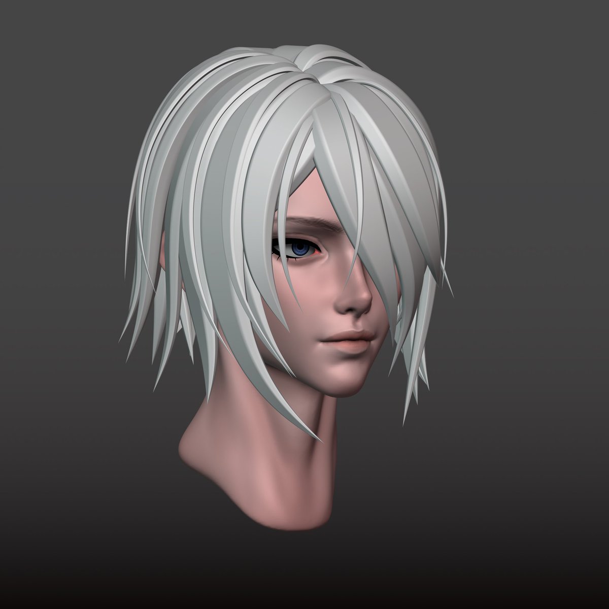 Apod_Art's tweet photo. #a2 from #NieR_Automata 
.
Done on #nomadsculpt https://t.co/n80XrvRTmJ