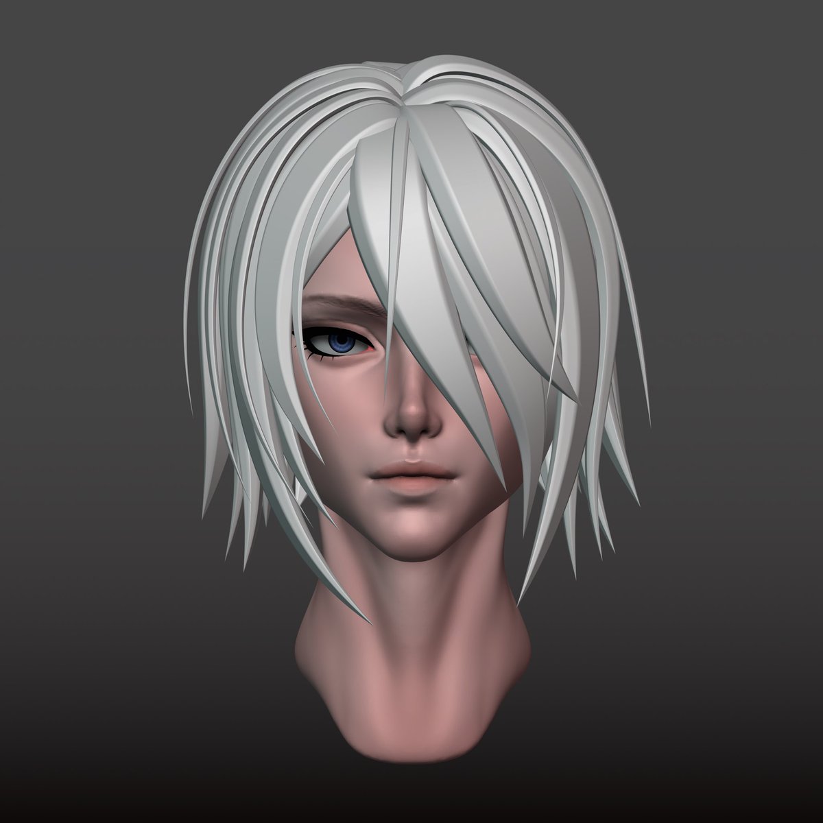 Apod_Art's tweet photo. #a2 from #NieR_Automata 
.
Done on #nomadsculpt https://t.co/n80XrvRTmJ