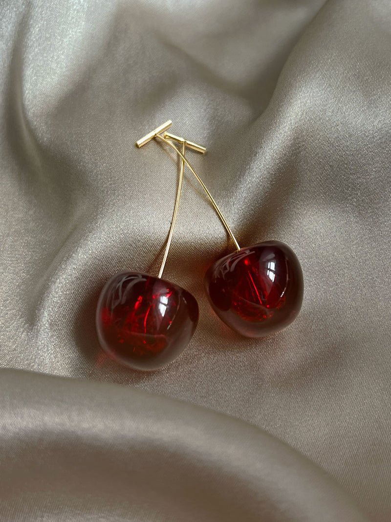 Cherry earrings 🍒