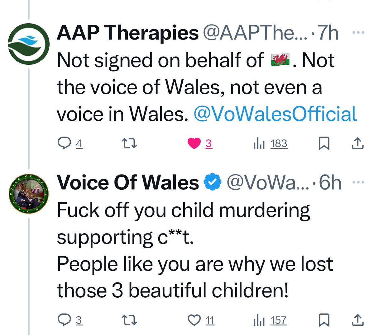 EmzTheSocialist's tweet photo. This is apparently the voice of Wales Official…@VoWalesOfficial 

Most definitely not my voice and most definitely not Wales! 

Wales is far better than this
✊❤️🏴󠁧󠁢󠁷󠁬󠁳󠁿 https://t.co/ULJAHUzfIt