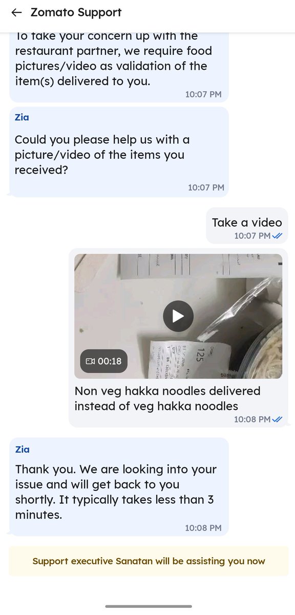 Shiwangles's tweet photo. @zomato You should be ashamed... Delivering non veg even after ordering veg food.
That too in shravan month. 

And still no response from your executives.

Why always vegetarian customer have to struggle. https://t.co/fav9nPniV3
