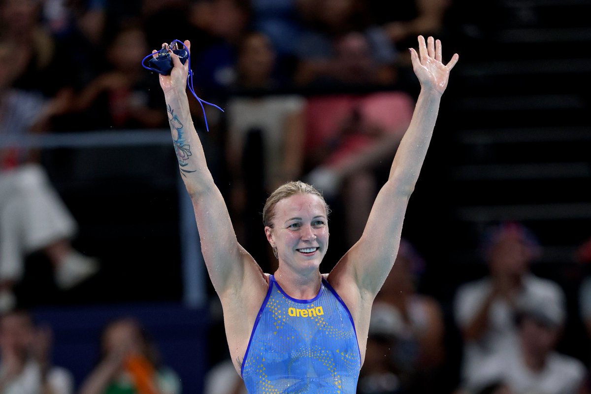 The queen of sprinting, it's definitely Sarah Sjöström 🇸🇪👑.

50m freestyle - 🥇
100m freestyle - 🥇
#Paris2024 
📸Getty Images/Adam Pretty