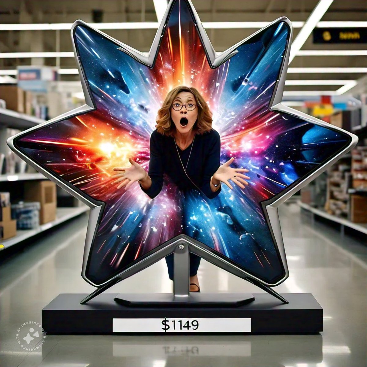 Junior89858253's tweet photo. Meta AI can make a star shaped TV but DALLE-3 cannot. So it's exciting that meta can do this.
#mattvidpro #mreflow #mattwolf
#marquesbrownlee #MetaAI #dalle3 #markzuckerberg #openai
#nfts #oled #aesthetictvs #flatscreen #smarttv #AGI https://t.co/yp12I4lSra