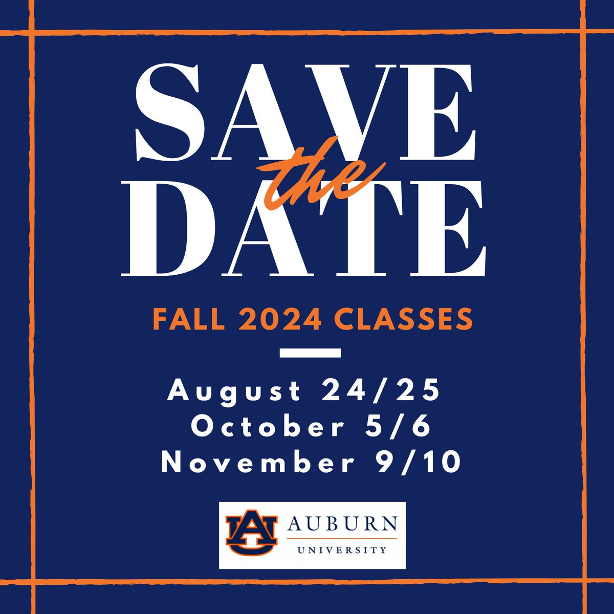 Mark your calendar for our Fall 2024 classes...