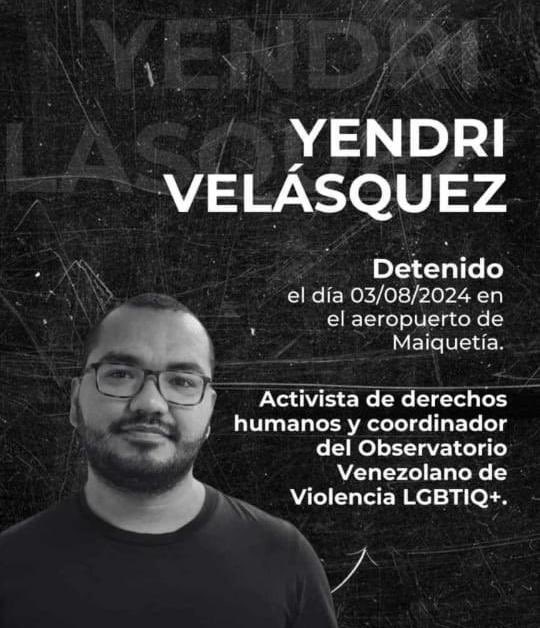 lartdeperdre's tweet photo. #VENEZUELA 🇻🇪🏳️‍🌈🏳️‍⚧️

¿Dónde Está YendriI? 

Libérez Yendri Velásquez.

#DóndeEstáYendri #LGBTQIA 
#WhereIsYendri https://t.co/tRcya7kyVG