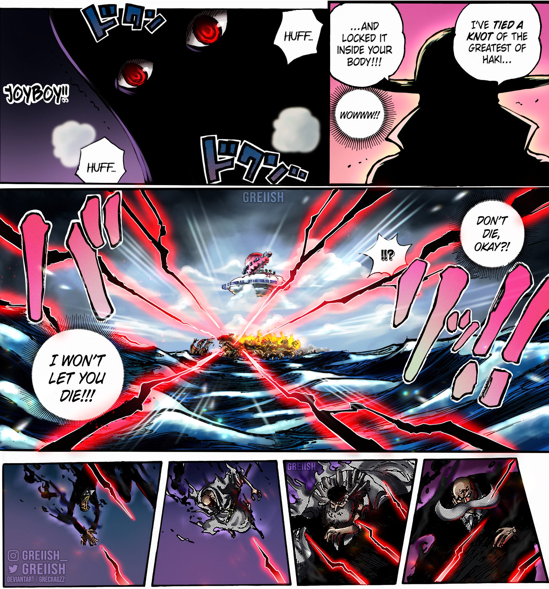 Grecia 💋 on X: Joyboys Haki ⚡️ Coloring from One Piece Chapter 1122  OnePiece t.coEH70AAK1hg  X