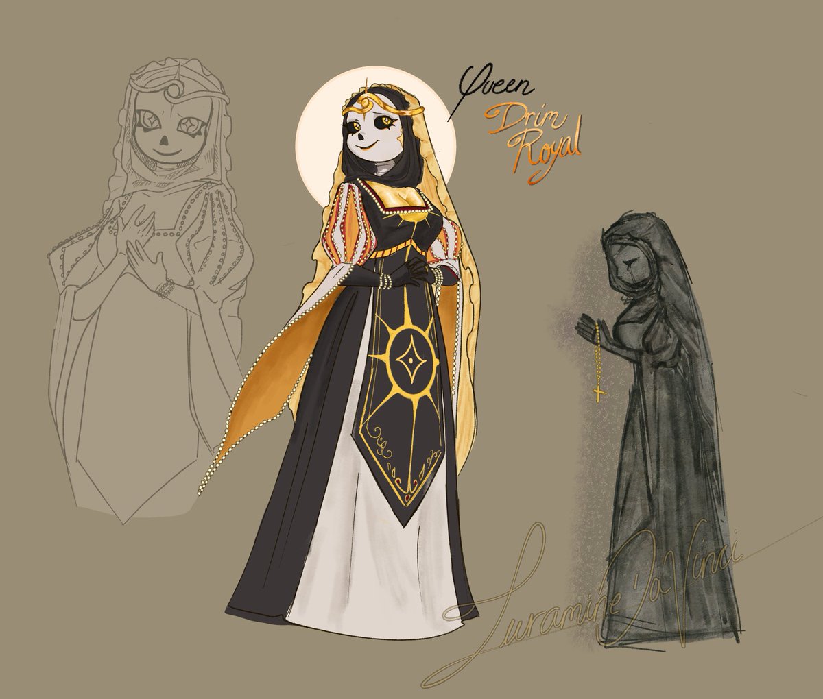 LuramineDaVinci's tweet photo. 👑 Reina y diosa, Drim Royal 🔆

Maravilloso diseño, la amo 😭❤
#underwent #DreamSans #art #undertale_au https://t.co/T5jHeKePH8