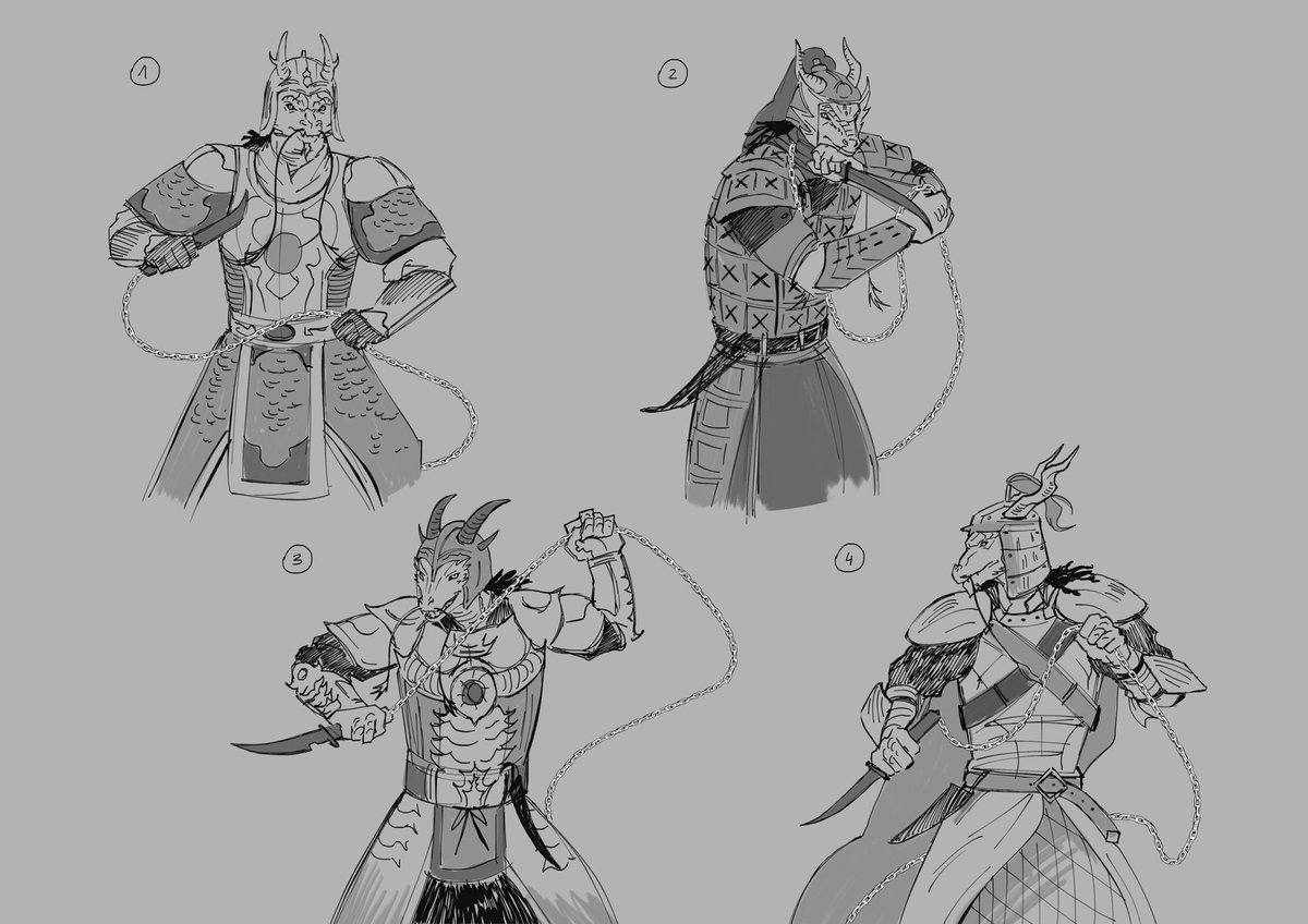 ronrumko's tweet photo. custom dragonborn commission (yippee armour!!) #conceptart https://t.co/zsGRvCAHwo