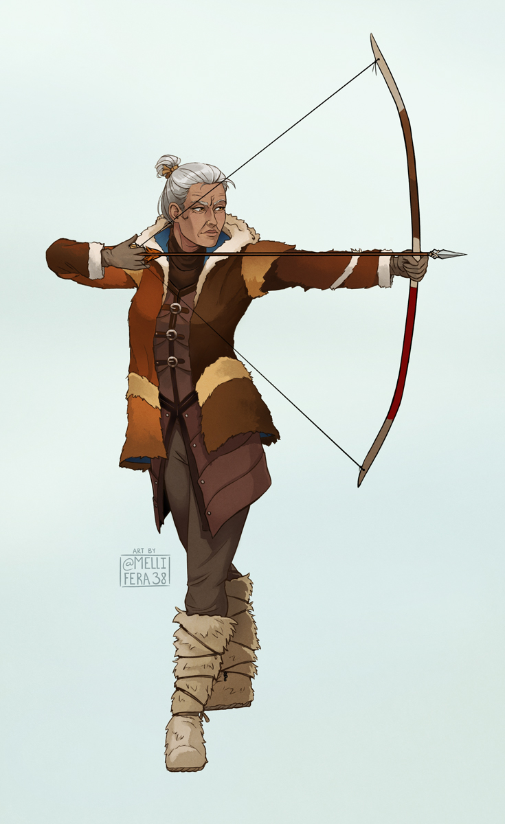 Mellifera38's tweet photo. Recent commission for @dtmahanen101. This is Estel, a human bow fighter! #dndart #ArtCommission https://t.co/eOfqyCERDJ