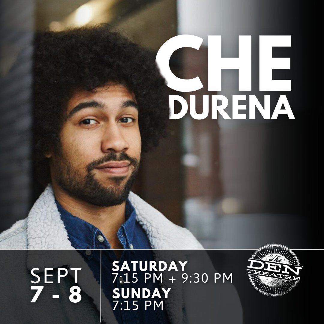 Are you ready Chicago?!

Che Durena is coming BACK to The Den Theatre NEXT MONTH!

🎟️👉 l8r.it/z1L4