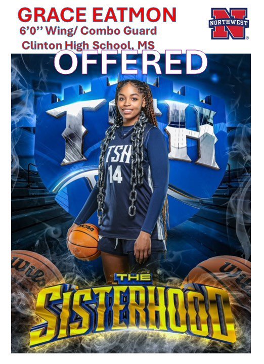 Grace Eatmon (@graceeatmon7) on Twitter photo After a great conversation with coach <a href="/LATARYL/">LaTaryl Williams</a> I am blessed to receive an official offer from Northwest Mississippi Community College. <a href="/TSHLadyLions/">The SisterHood Lady Lions</a> <a href="/gaprospects12/">Coach Williams (Mavs Elite MTP)</a> <a href="/LadyArrowsBball/">CHS GBasketball</a> <a href="/NWCC_WBK/">Northwest Women’s Basketball</a> After a great conversation with coach <a href="/LATARYL/">LaTaryl Williams</a> I am blessed to receive an official offer from Northwest Mississippi Community College. <a href="/TSHLadyLions/">The SisterHood Lady Lions</a> <a href="/gaprospects12/">Coach Williams (Mavs Elite MTP)</a> <a href="/LadyArrowsBball/">CHS GBasketball</a> <a href="/NWCC_WBK/">Northwest Women’s Basketball</a>