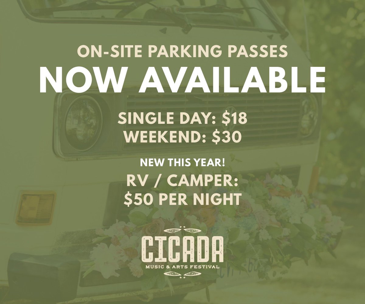 Parking passes are now available, and this year we’ve got something new for you - RV passes! Stay overnight right on Henley Island with limited RV parking, just a few steps away from the festival. 🚌 🌲✨

Get yours today: buff.ly/452IGAz 🎟️