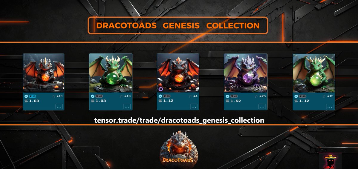 DracoToads_'s tweet photo. 🔸DracoToads Army! 🛍️🚨 $Dtc

It looks like crypto is on sale so let's go shopping. 

We have added some Genesis DracoToads to the market and maybe you want to get one of those. 👀

@JMP_StudiosNFT airdrop is around the corner and worth the prize. 😉 

https://t.co/KiDAzxp4Lx https://t.co/f077hUgr7Z