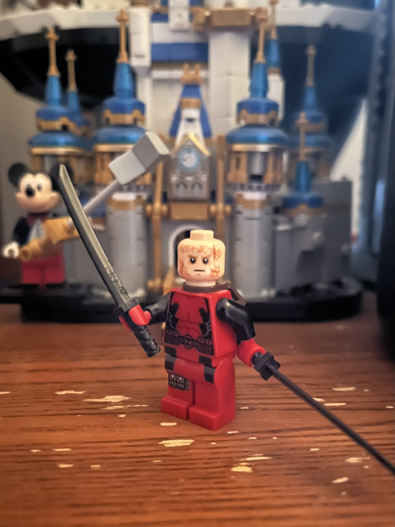 Dylan TheBrickPal on X I have discovered that the burnt Anakin Skywalker head is perfect for an unmasked Deadpool LEGO minifigure https t wXr2vpQGlC X
