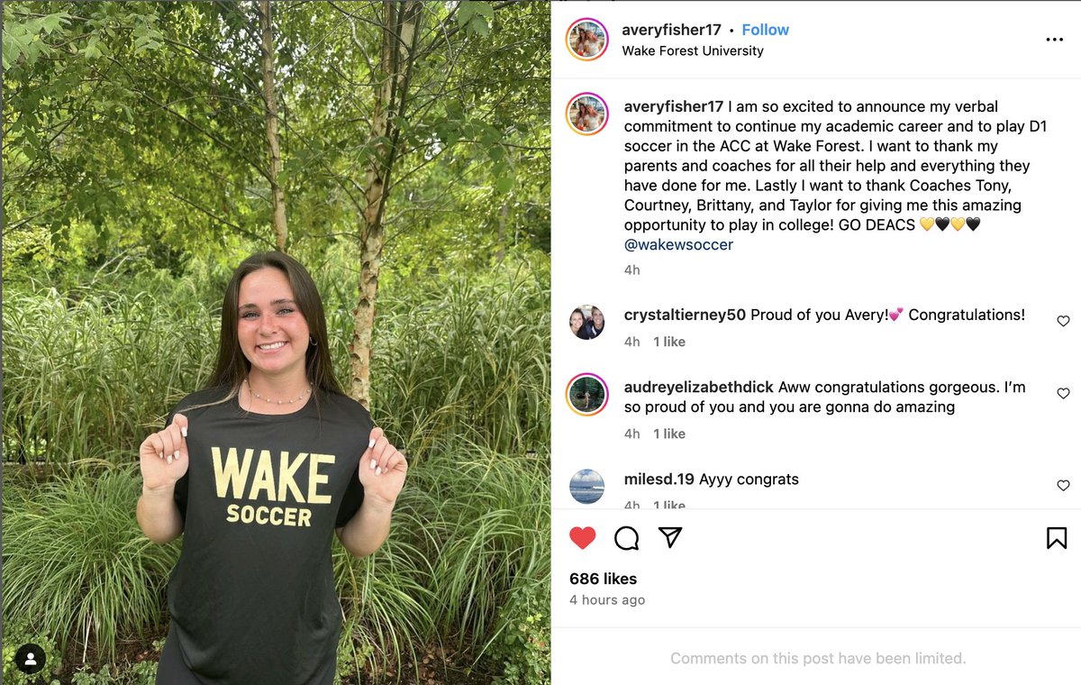 ECNL/GA/Recruiting/College Soccer (@imyouthsoccer) on Twitter photo Another #ECNL player from the Class of 2026 has verbally committed to play P4 soccer. Huge Congratulations to <a href="/AveryFisher2026/">Avery Fisher</a> who is on our Top Players in the Class of 2026!! Another #ECNL player from the Class of 2026 has verbally committed to play P4 soccer. Huge Congratulations to <a href="/AveryFisher2026/">Avery Fisher</a> who is on our Top Players in the Class of 2026!!