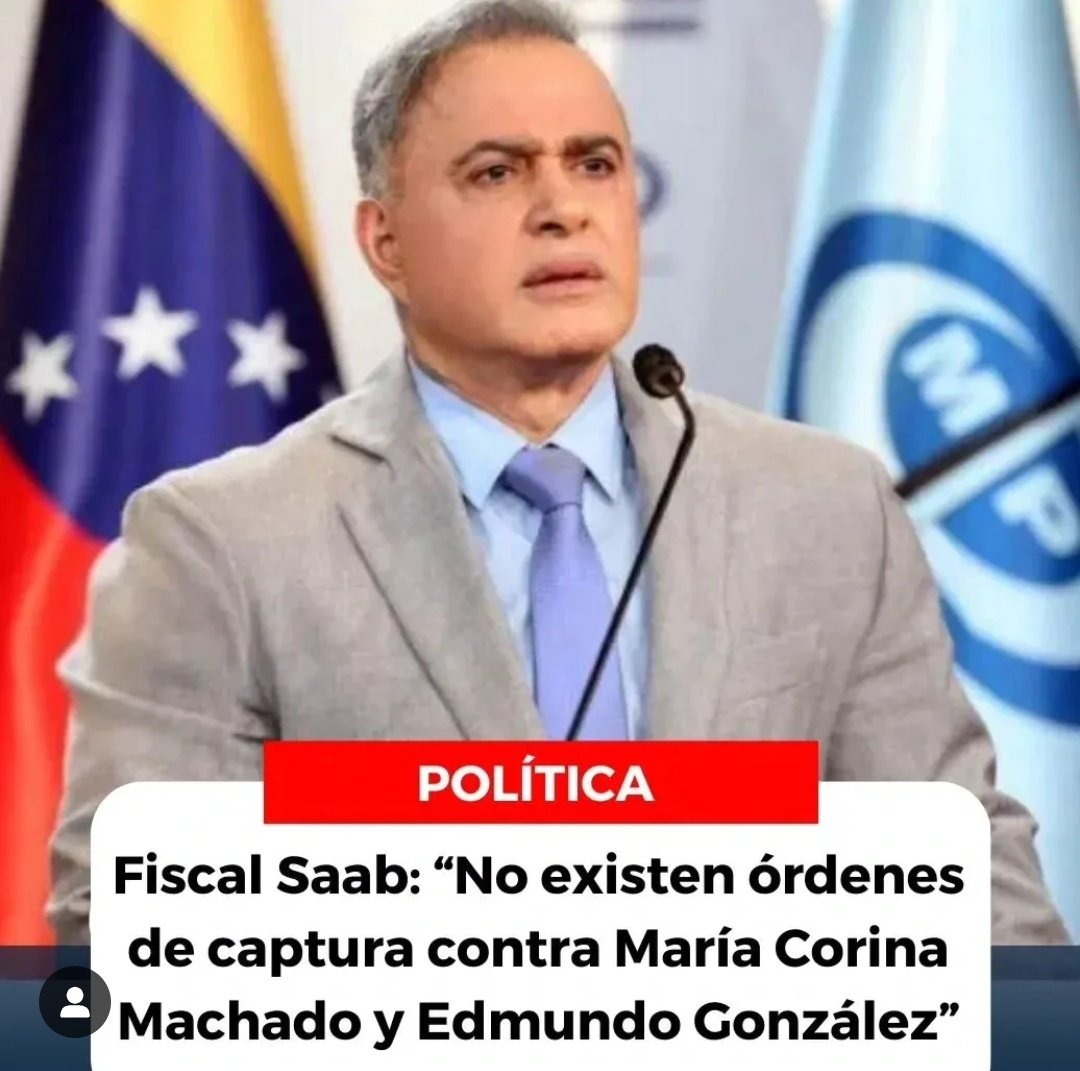 adelso_car's tweet image. ¡Se cae el show de María Corina Machado, sobre la supuesta &quot;ORDEN DE APREHENSIÓN&quot;!

En entrevista exclusiva para Caracol Radio, el fiscal general de Venezuela, Tarek William Saab, negó la existencia de órdenes de captura contra los líderes de la oposición, María Corina Machado y…